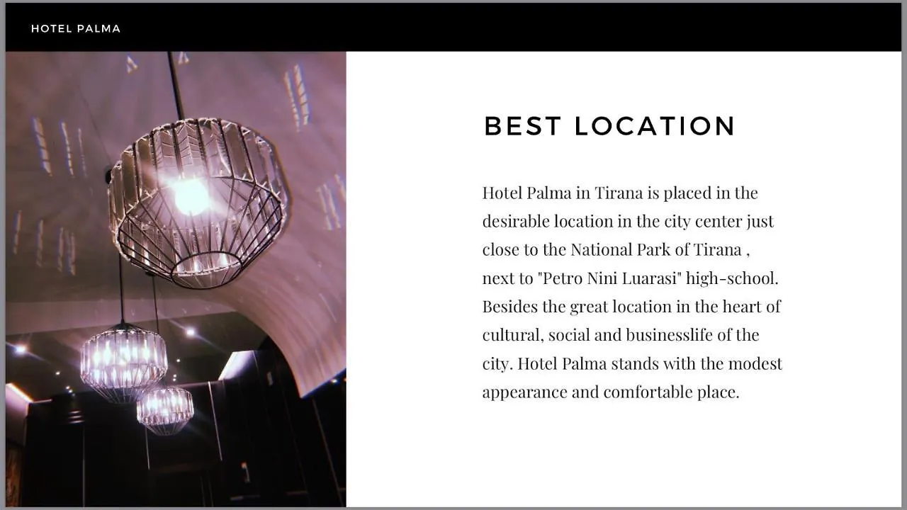 Hotel Palma Tirana 3*,  Albania